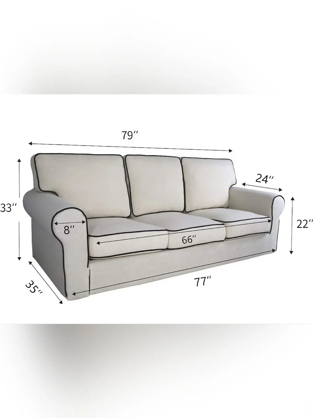 PureFit Reversible Quilted Sofa Cover